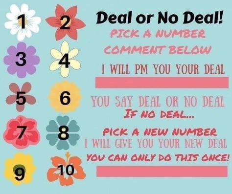 Color Street Games, Scentsy Party Games, Facebook Party Games, Online Party Games, Pick A Number, Deal Or No Deal, Interactive Facebook Posts, Facebook Games, Facebook Engagement Posts