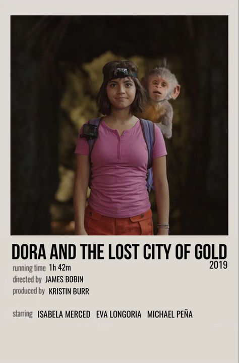 Dora And The Lost City Of Gold Poster, Dora And The Lost City Of Gold, Dora Movie, Gold Movie, Lost City Of Gold, Film Recommendations, Gold City, Iconic Movie Posters, Netflix Movies