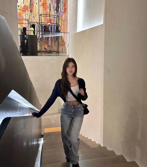 Korean Fits, Korean Casual Outfits, 가을 패션, Curvy Outfits, Teen Fashion Outfits, Aesthetic Outfits, Cute Casual Outfits, Daily Outfits, Classy Outfits