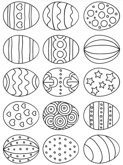 Easter Eggs Coloring, Påskeaktiviteter For Barn, Diy – Velikonoce, Free Easter Coloring Pages, Easter Egg Coloring, Egg Coloring Page, Egg Coloring, Easter Egg Coloring Pages, Easter Crafts For Toddlers