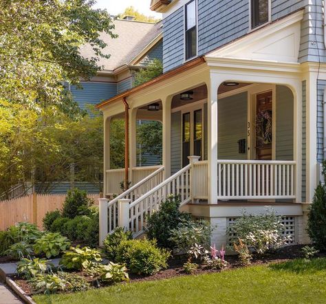 Architecture Victorian, Boston Architecture, Beam House, Old Houses Renovation, Porch Life, House Front Porch, The Brick, House Entrance, Brick House