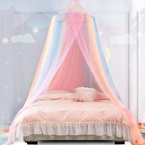 Rainbow Canopy, Rainbow Bed, Beds Queen, Full Beds, Beds Twin, Mosquito Net Bed, Princess Canopy, Bed Drapes, Bed Net