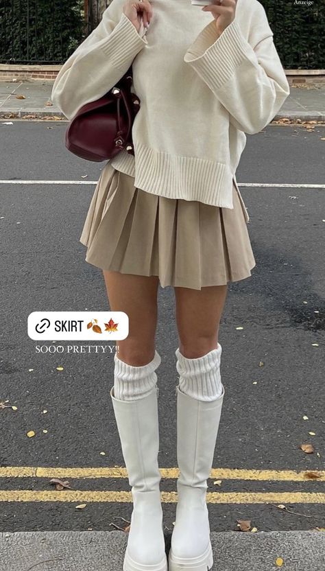 Beige Hose, Stile Blair Waldorf, Adrette Outfits, Cute Thanksgiving Outfits, Stile Hijab, What To Wear Fall, Thanksgiving Outfit Women, Look Adidas, Fest Outfits