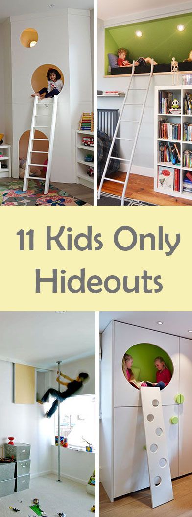 11 Kids Only Hideouts That Even The Biggest Grownups Would Be Jealous Of Bedroom Hideouts, Kids Hideout Ideas, Kids Secret Room Ideas, Kids Hideaway Spaces, Kids Secret Room, Bed With Hideout Underneath, Closet Hideout Ideas, Closet Hideout, Hideout Bed