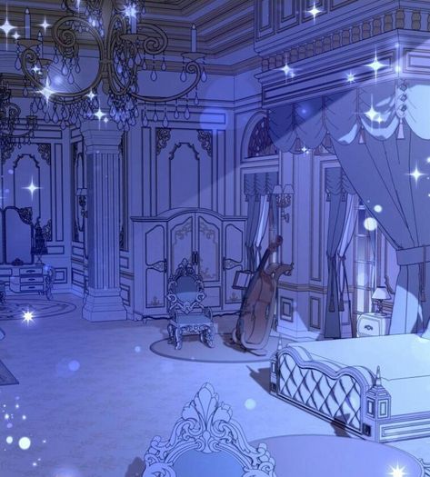 Manhwa Bedroom Background, Royal Baby Rooms, Royal Nursery, Royal Background, Fancy Bedroom, Castle Background, Scene Aesthetic, Anime Places, Cute Little Houses