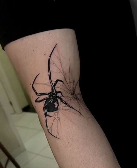 Spider Tattoos, Spider Tattoo, Geniale Tattoos, Pretty Tattoos For Women, Tattoo Style Drawings, Hand Tattoos For Guys, Discreet Tattoos, Black Ink Tattoos, Elegant Tattoos