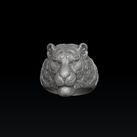 Tiger Ring 3D print model 🏷️The link to order is in bio. #tiger #ring #jewellery #jewelry #3dmodel #animal Tiger Jewelry, Tiger Ring, Print Models, 3d Print, 3d Printing, Ring