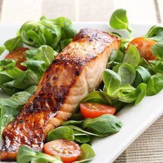 Maple Glazed Wild King Salmon - 31 Daily King Salmon Recipe, Honey Glazed Salmon Recipe, 20 Minute Dinners, Honey Glazed Salmon, Salmon Glaze Recipes, Lent Recipes, Healthy Grilling Recipes, King Salmon, Healthy Grilling