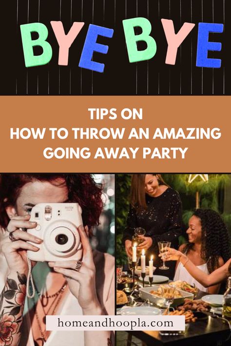 Tips on How to Throw an Amazing Going Away Party Goodbye Boss Party Ideas, Farewell Dinner Ideas, Goodbye Dinner Party, Farewell Food Ideas, Goodbye Party Ideas Moving, Goodbye Party Ideas Work, Leaving Party Ideas, Farewell Party Ideas Decoration, Goodbye Party Decorations