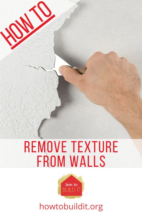 Howtobuildit.org will have your home looking brand new with all sorts of projects you can do yourself! Don't let your interior become outdated with old textured walls! Try this method for smoothing them out! #smoothwalls #homediy #howtobuilditblog Remove Texture From Walls, Removing Textured Walls, Knockdown Texture Walls, Texture Walls, Knockdown Texture, Old Texture, Smooth Walls, Wall Board, Painters Tape