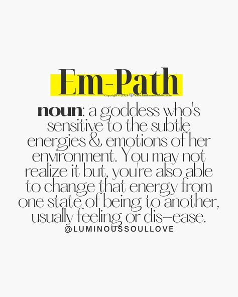 Does this describe you?—grab The Empath HD™️ Guide to learn more. 🔗 in bio Empaths are one of the most misunderstood beings in the world As an empath myself, l’ve spent many years of my life trying to figure out my purpose, where I belong, & how to protect my energy Now b/c I know you struggle w/overwhelm too, here’s a really quick way to shift into your peace... You need to educate yourself on what an empath actually is & find out what your specific HD empath type is Knowing these thing... How To Protect Your Energy As An Empath, Educated Empath, Protect My Energy, Empath Types, Emotional Boundaries, Being Misunderstood, What Is An Empath, Psychic Empath, Quantum Physics Spirituality