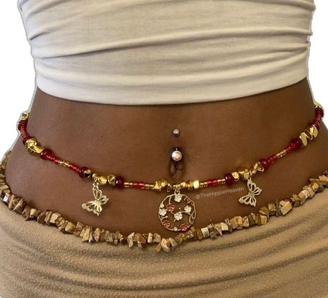 Waist Beads Aesthetic, Earthy Accessories, Xoxo Jewelry, Dope Jewelry Accessories, Waist Jewelry, Crystal Bead Jewelry, Earthy Jewelry, Belly Jewelry, Waist Beads