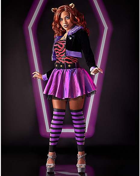 Monster High Cosplay Clawdeen, Monster High Costume Clawdeen, Claudine Wolf Costume, Clawdeen Wolf Outfit Inspiration, Clawdeen Cosplay, Clawdeen Wolf Outfit, Clawdeen Costume, Clawdeen Wolf Costume, Halloween Costumes Ideas For Women