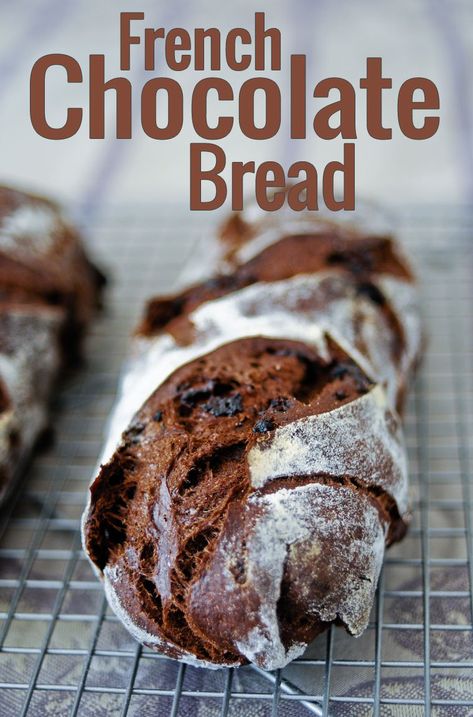 Starter Bread, Chocolate Bread Recipe, A Loaf Of Bread, Pane Dolce, French Chocolate, Chocolate Bread, Loaf Of Bread, Chocolate Zucchini, Bread Dough