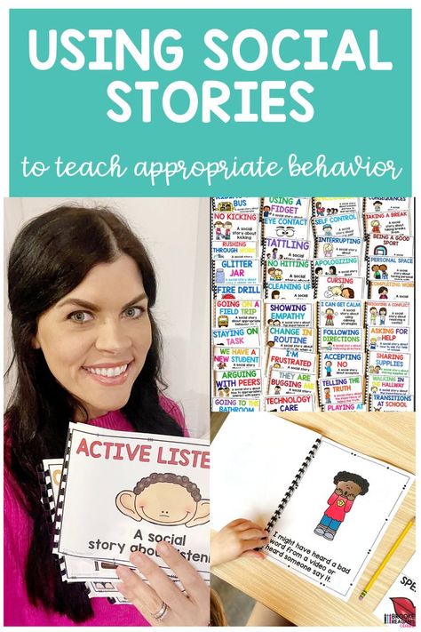 Free Social Stories Printables Special Education, Hands To Self Social Story Free, Free Social Stories Printables, Social Stories Behavior Free Printable, Social Story, Social Stories Free, Social Skills Lessons, Token Board, Social Emotional Activities