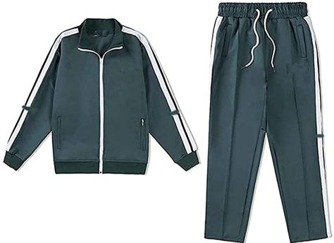 Gym Uniform School Male, Korean Sports Uniform, Pe Outfits For School, School Pe Uniform, School Gym Uniform, School Sports Uniform, Green School Uniform, Tracksuit Uniform, School Tracksuit