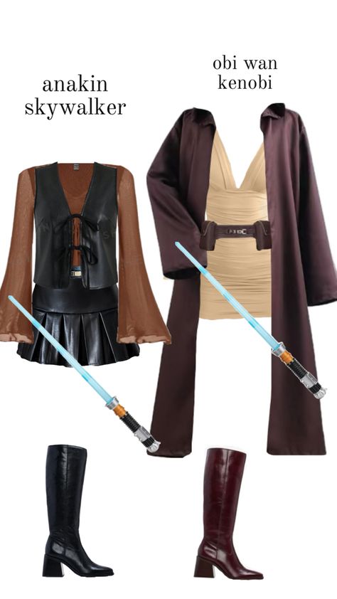 star wars duo halloween costume Outfit Collage Aesthetic, Halloween Duo Costume, Disfraz Star Wars, Halloween Duo, Star Wars Halloween Costumes, Halloween Duos, Dance Style Outfits, Horror Halloween Costumes, Cute Group Halloween Costumes