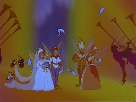 Cornelius Thumbelina, Thumbelina Wedding, Prince Cornelius, Non Disney Princesses, Princesses Disney, Disney Animated Movies, Disney Images, Childhood Movies, 90s Cartoons