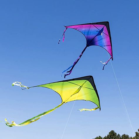 Delta Kite, Kites For Kids, Soft Gradient, Games And Activities, Beach Toys, Road Trippin, Kites, Outdoor Games, Orange And Purple