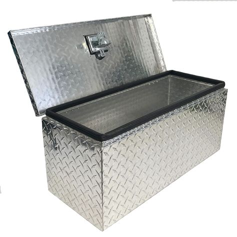 Trailer Truck Aluminium Lockable Tool Box Chest Locker Storage 26” x 9” x 9” | eBay Water Proofing, Trailer Truck, Equipment Storage, Box Chest, Garden Hand Tools, Hinged Lid, Tool Organization, Commercial Vehicle, Tool Storage