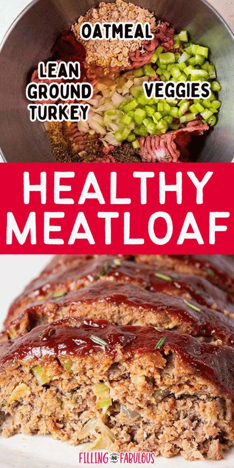 Ground Turkey Meatloaf, Turkey Meatloaf Recipe, Healthy Meatloaf, Sweet Glaze, Healthy Dinner Recipe, Turkey Meatloaf, Meatloaf Recipe, Ground Turkey, Dinner Recipe