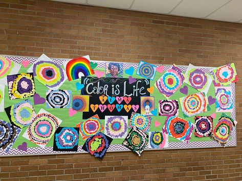 Art Room Inspiration, Alma Thomas, Fall Bulletin Boards, Classroom Art Projects, Kindergarten Art, School Art Projects, Art Display, Art Classroom, Art Music