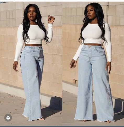 White And Denim Outfits Black Woman, Streetwear Ideas, Casual College Outfits, Professional Outfits Women, Classy Casual, Classy Casual Outfits, Black Women Fashion, African Design Dresses, Professional Outfits