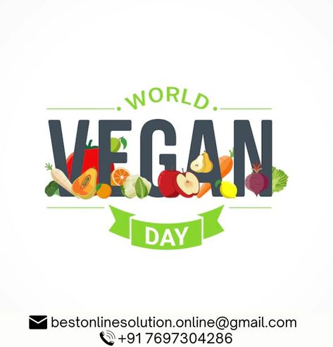 #WorldVeganDay#Celebrate#Health#lifestyle#vegandiet#veganism#Happiness #success #Quotes #graphicdesign #development #webdevelopment #mobileappdevelopment #webdesign #DigitalMarketing #SEO #SMO #applications #ddm387 #ddm #logodesign#bestonlinesolution #bestsolutiononline77 #bestonlinesolution387 Security Logo Design, World Vegan Day, Freelance Editing, Security Logo, 1 November, Vegan Menu, Vegan Foodie, Vegan Sweets, Vegan Cooking