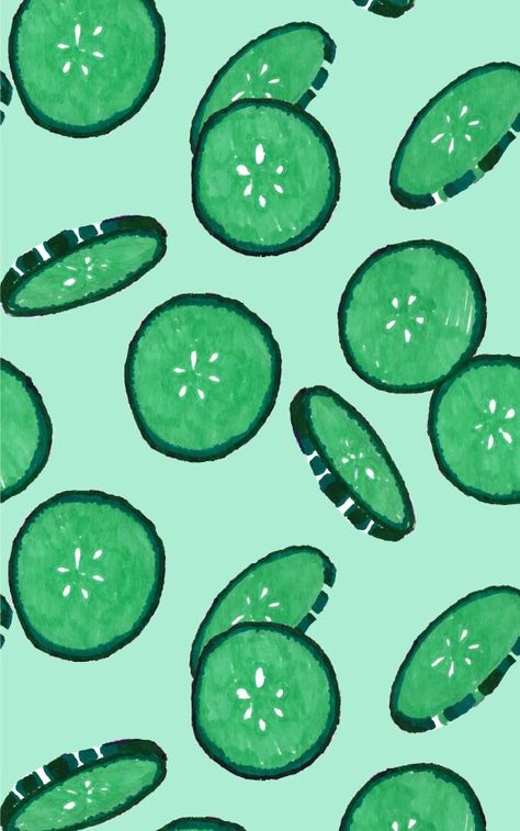 Cucumber slices Green Academia, Cucumber Slices, Art Appliqué, Lines Wallpaper, Drawing Wallpaper, Fairy Figurines, Graphic Wallpaper, Diy Skin, Pottery Painting