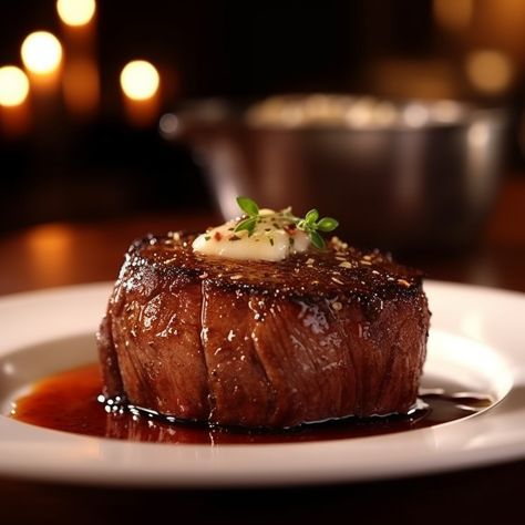 Fleming's Steakhouse's Filet Mignon Recipe | Recipes.net Filet Mignon Fine Dining, Pan Seared Filet Mignon, Filet Mignon Recipe, Wedge Salad Recipes, Rib Eye Recipes, Lunch And Dinner Ideas, Cocktail Shrimp Recipes