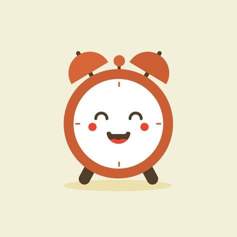 cute and kawaii character of alarm clock. Cute smiling happy alarm time clock. Vector flat cartoon character illustration icon design Alarm Illustration, Clock Character, Alarm Clock Cute, Hospital Cartoon, Cartoon Clock, Clock Illustration, Clock Vector, Clock Drawings, Cartoon Character Illustration