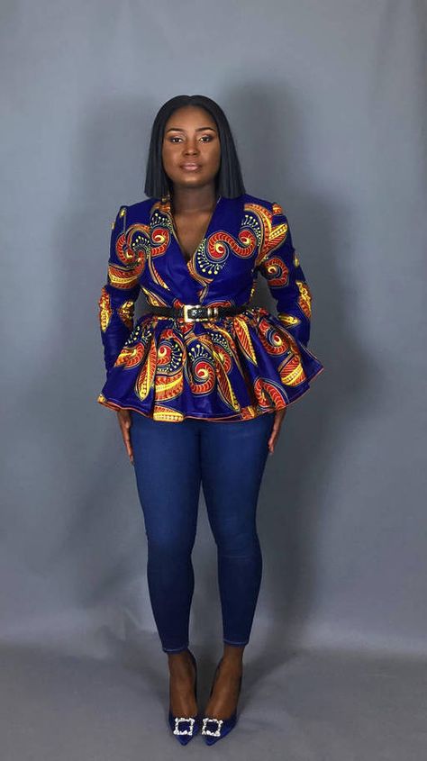 Ankara Blouses, African Blouses, African Tops, African Print Tops, Best African Dresses, African Fashion Designers, African Dresses Modern, Latest Ankara Styles, African Wear Dresses