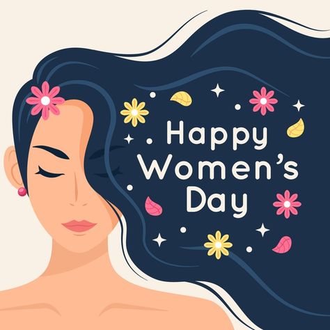 Happy women's day greeting Free Vector | Free Vector #Freepik #freevector #woman #celebration #happy #event Happy Girls Day, Women's Day Cards, Happy Womens, Women's Day 8 March, Happy Woman Day, Happy Women's Day, Day Illustration, International Women’s Day, International Women's Day