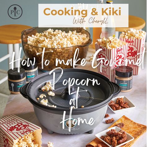 Kettle Corn In Popcorn Maker, Pampered Chef Popcorn Maker Recipes, Pampered Chef Pop And Stir Recipes, Dash Popcorn Maker Recipes, Pampered Chef Pop And Stir, Popcorn Maker Recipes, Pampered Chef Recipes Desserts, Popcorn Popper Recipes, Pampered Chef Popcorn Maker