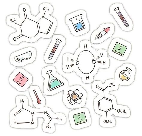 Science Aesthetic Sticker, Physics Stickers Aesthetic, Chemistry Stickers Printable, Chemistry Stickers Aesthetic, Physics Stickers Printable, Biology Stickers Printable, Kimia Aesthetic, Science Stickers Aesthetic, Science Stickers Printable