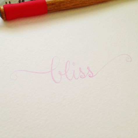 Bliss Tattoo, Bridal Shop Decor, Follow Your Bliss, Word Tattoo, Hand Calligraphy, Shop Decor, Follow You, Bridal Shop, Beautiful Words