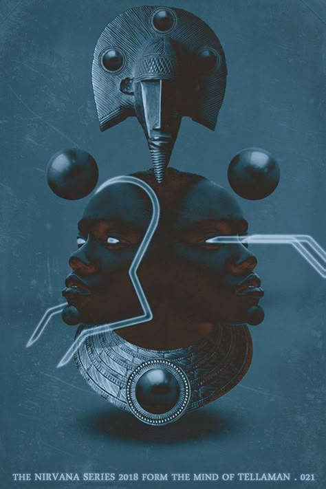 Afro Cyberpunk, Afro Futuristic, Afrofuturism Art, Fourth Dimension, Afro Futurism, Direction Illustration, Art Noir, Black Art Painting, Afrocentric Art