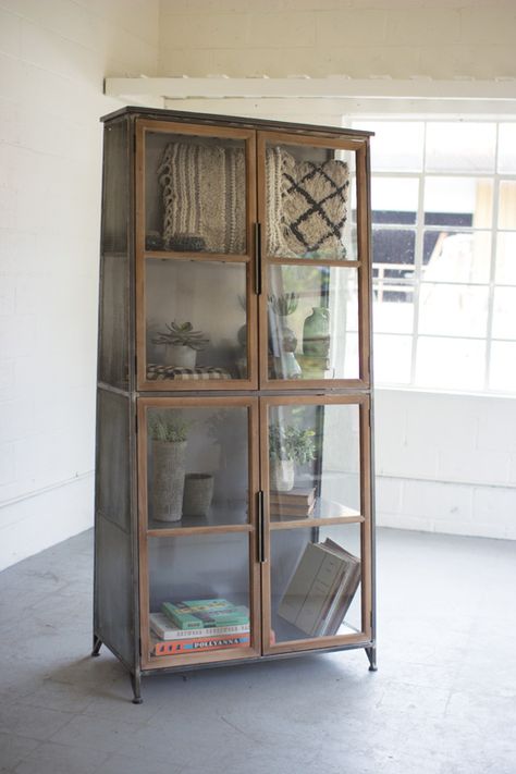 Wooden display cabinets