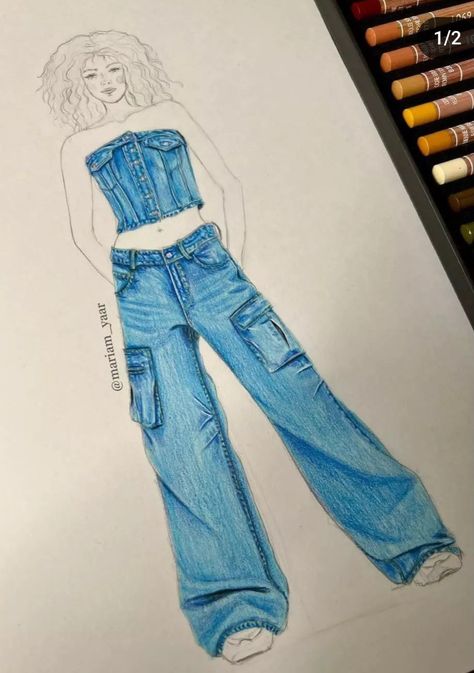 Denim Fashion Illustration, Dress Illustration Design, Fashion Model Drawing, Fashion Model Sketch, Fashion Design Books, Fashion Illustrations Techniques, Dress Illustration, Fashion Drawing Tutorial, Fashion Illustration Sketches Dresses