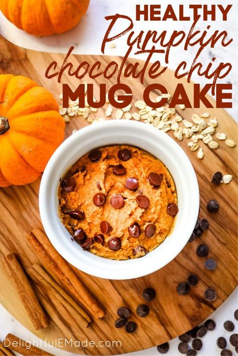 Healthy Pumpkin Mug Cake | 1-Minute Microwave Recipe! Healthy Pumpkin Mug Cake, Healthy Lemon Loaf, Starbucks Lemon Loaf Recipe, Copycat Starbucks Lemon Loaf, Pumpkin Mug Cake, Protein Mug Cake, Microwave Recipe, Chocolate Chip Mug Cake, Pumpkin Chip