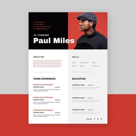 Postcard Design Inspiration, Resume Portfolio, Cv Inspiration, Graphic Design Cv, Personal Resume, Curriculum Vitae Template, Modern Cv Template, Case Study Design, Resume Design Professional