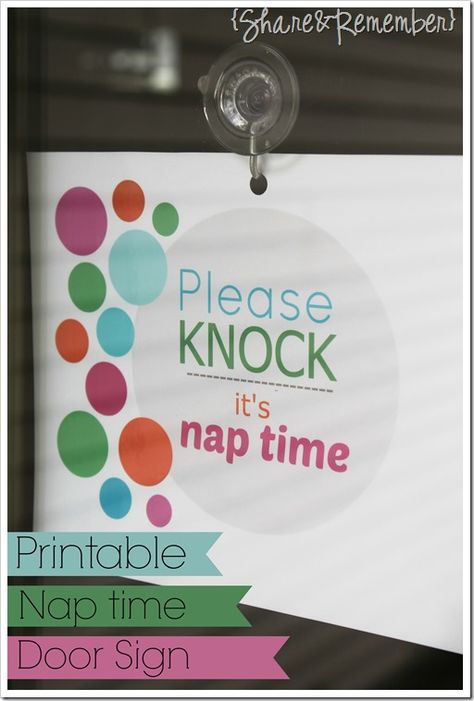 Please knock…it’s nap time|Printable - Daycare Art Wall Ideas, Daycare Office, Inhome Daycare, Daycare Room Ideas, Infant Room Daycare, Daycare Setup, Daycare Spaces, Home Daycare Ideas, Daycare Rooms