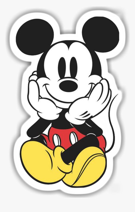 Mickey Mouse Tattoo, Mickey Mouse Stickers, Minnie Y Mickey Mouse, Epic Mickey, Mickey Mouse Theme, Sticky Paper, Cartoon Wall, Glossy Print, Bookmarks Handmade