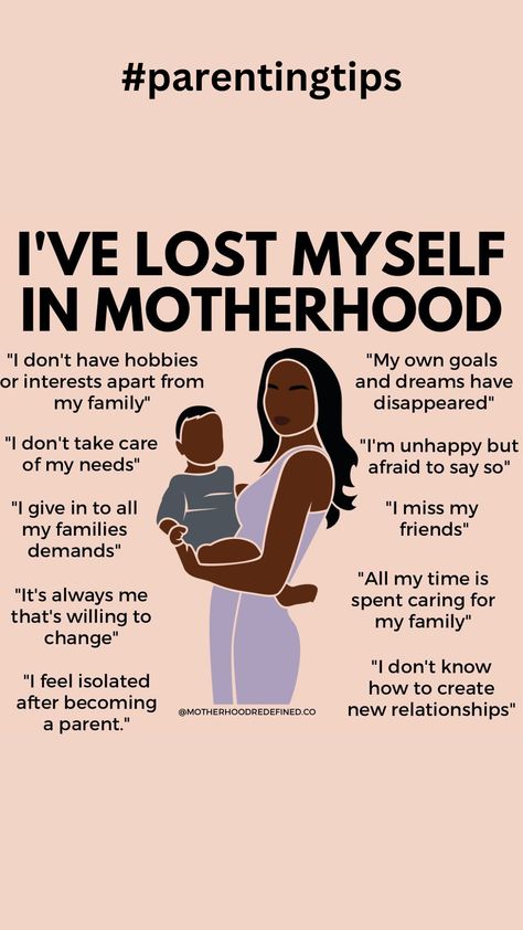 I've lost myself in motherhood tips for mom #parenting #parentingtips #parentingideas #parentingkids #parentingquotes #parentingadvice Lost In Motherhood Quotes, Mom Therapy, Mindful Motherhood, Moms Life, Mom Journal, Motherhood Tips, Mom Things, Newborn Mom, Parenting Knowledge