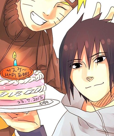 Happy birthday Sasuke, Naruto, yaoi, SasuNaru; Naruto Sasuke Birthday, Anime Happy Birthday, Naruto Birthday, Happy Birthday Art, Manga Naruto, Sasuke X Naruto, Naruto Comic, Naruto Shippuden Sasuke, Naruto Uzumaki Shippuden