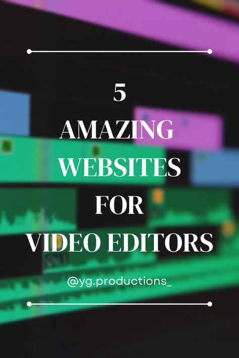 Video Editor Website, Videography Tips, Helpful Websites, Editor Video, Dslr Video, Video Notes, Amazing Websites, Pinterest Video, College Hacks