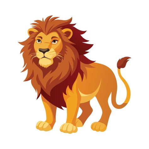 Lion Illustration Art, Lion Clipart, Lion Vector, Lion Illustration, Vector Stock, The Lion, Aesthetic Backgrounds, Vector Art, Stock Vector