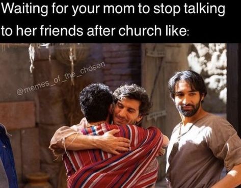 The Chosen Tv Series, Christian Comedy, Lds Memes, Christian Drawings, Church Memes, Choose Quotes, Catholic Memes, Jesus Memes, Best Tv Series Ever