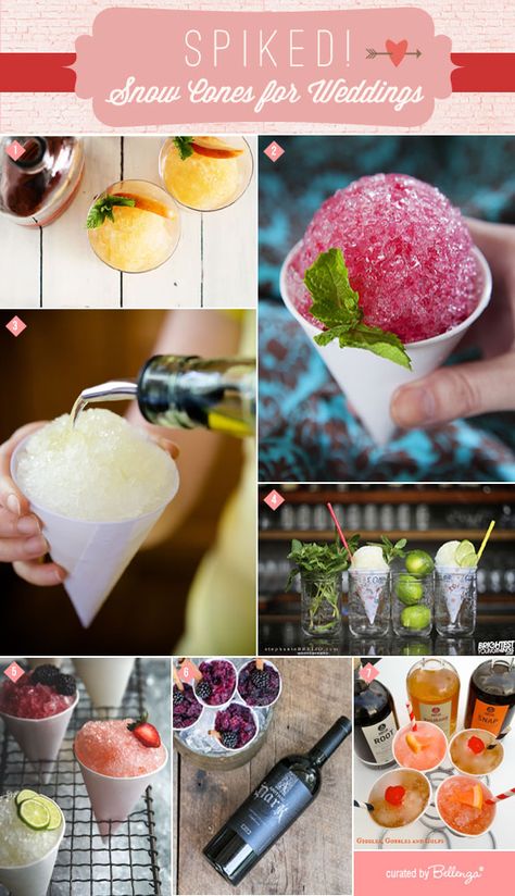 Cocktails + Snow Cones! Think hip and refreshing for a summer wedding! #summerweddings #snowcones Wedding Cake Snow Cone Syrup Recipe, Snow Cone Syrup Recipe, Wedding Cheers, Snow Cone Syrup, Dessert Alternatives, Snow Cone, Wedding Inspiration Summer, Snow Cones, Syrup Recipe