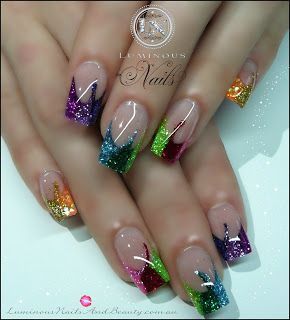 nail designs cool colors nail designs cool short almond Mardi Gras Nails, Pretty Fingers, Paint Nails, Luminous Nails, Colorful Nail, Colorful Nail Designs, Gel Nail Designs, Fabulous Nails, Beautiful Nail Art